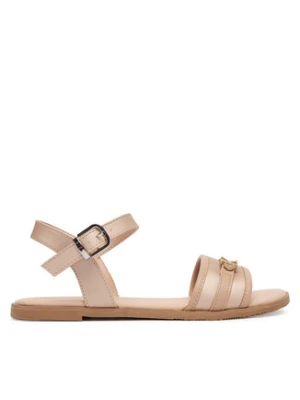 Calvin Klein Sandały Velcro Sandal V3A2-83248-1906 D Beżowy