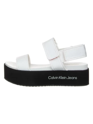 Calvin Klein Sandały w kolorze biało-czarnym rozmiar: 40