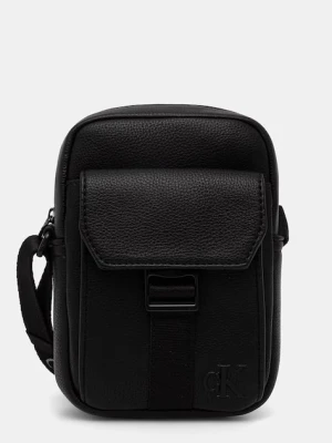 Calvin Klein saszetka męska z imitacji skóry czarny