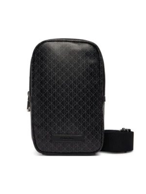 Calvin Klein Saszetka Emblem Aop Coated Square Sling LV04D3335G Czarny