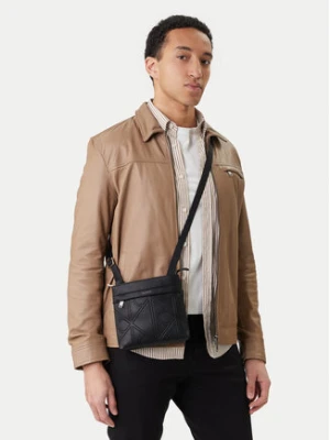 Calvin Klein Saszetka Emblem Emboss Slim Flatpack LV04D3370G Czarny