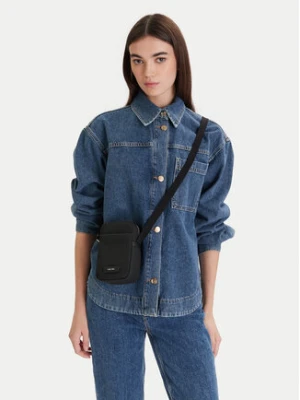 Calvin Klein Saszetka Embossed Woven Slim Reporter LV04D3221G Czarny