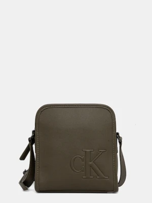 Calvin Klein saszetka kolor zielony LV04G3157G