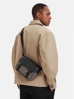 Calvin Klein Saszetka Mixed Emblem Aop LV04D3451G Beżowy