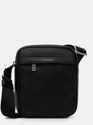 Calvin Klein saszetka na ramię męska z imitacji skóry czarny