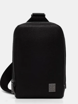 Calvin Klein saszetka na szyję męska z imitacji skóry