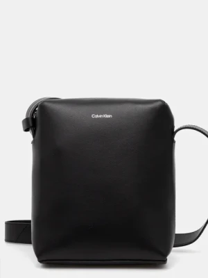 Calvin Klein saszetka skórzana kolor czarny K50K512887