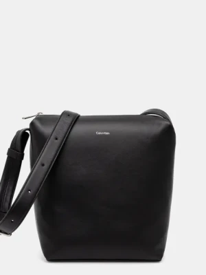 Calvin Klein saszetka skórzana kolor czarny K50K512968