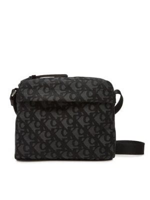Calvin Klein Saszetka Slouched Monogram Mini Zip Fligh LV04G3175G Czarny