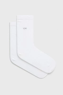 Calvin Klein skarpetki (2-pack) damskie kolor biały 701218769