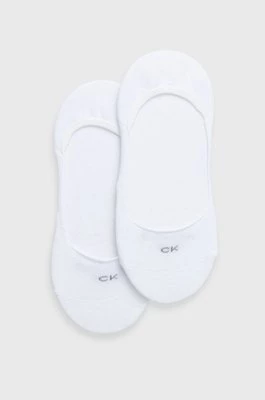 Calvin Klein skarpetki (2-pack) damskie kolor biały 701218767