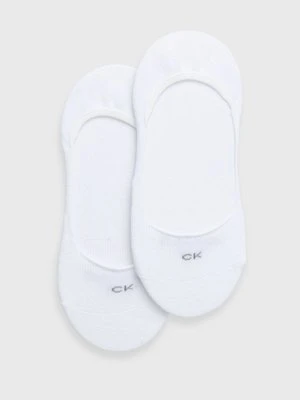 Calvin Klein skarpetki (2-pack) damskie kolor biały 701218767