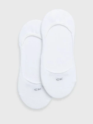 Calvin Klein skarpetki (2-pack) damskie kolor biały 701218767