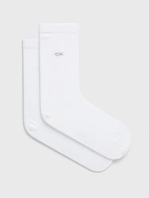 Calvin Klein skarpetki (2-pack) damskie kolor biały 701218769