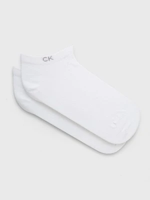 Calvin Klein Skarpetki (2-pack) damskie kolor biały 701218772