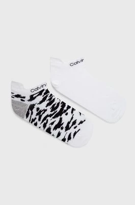 Calvin Klein Skarpetki (2-pack) damskie kolor biały 701218778