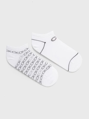 Calvin Klein skarpetki (2-pack) damskie kolor biały 701218779