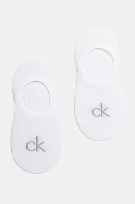 Calvin Klein skarpetki 2-pack damskie kolor biały 701228801