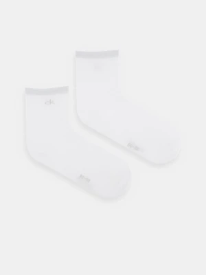 Calvin Klein skarpetki 2-pack damskie kolor biały 701229680