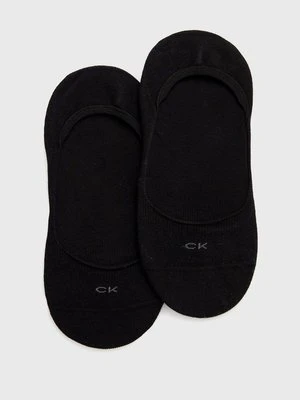 Calvin Klein skarpetki (2-pack) damskie kolor czarny 701218767