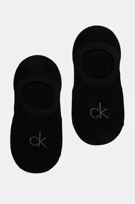 Calvin Klein skarpetki 2-pack damskie kolor czarny 701228801