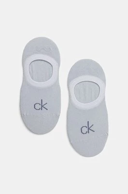 Calvin Klein skarpetki 2-pack damskie kolor niebieski 701228801