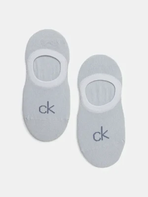 Calvin Klein skarpetki 2-pack damskie kolor niebieski 701228801