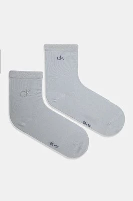 Calvin Klein skarpetki 2-pack damskie kolor niebieski 701229680