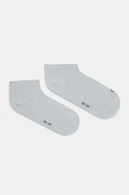 Calvin Klein skarpetki 2-pack damskie kolor niebieski 701230614