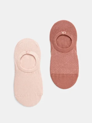 Calvin Klein skarpetki 2-pack damskie kolor pomarańczowy 701232644