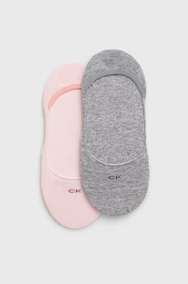 Calvin Klein skarpetki (2-pack) damskie kolor różowy 701218767