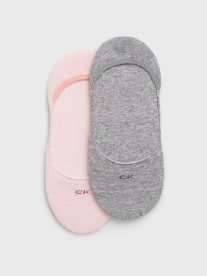 Calvin Klein skarpetki (2-pack) damskie kolor różowy 701218767