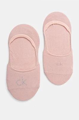 Calvin Klein skarpetki 2-pack damskie kolor różowy 701228800