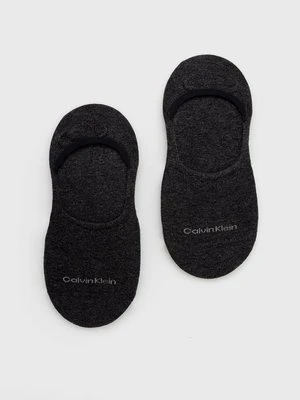 Calvin Klein skarpetki 2-pack damskie kolor szary 701218771