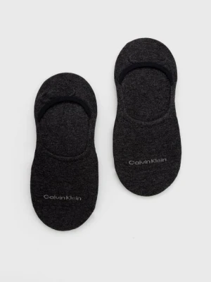 Calvin Klein skarpetki 2-pack damskie kolor szary 701218771