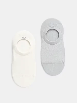 Calvin Klein skarpetki 2-pack damskie kolor szary 701232644