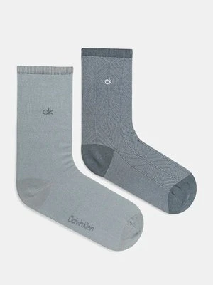 Calvin Klein skarpetki 2-pack damskie kolor zielony 701230617