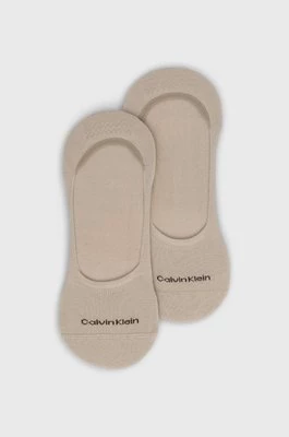 Calvin Klein skarpetki (2-pack) męskie kolor beżowy 701218708