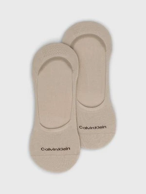 Calvin Klein skarpetki (2-pack) męskie kolor beżowy 701218708