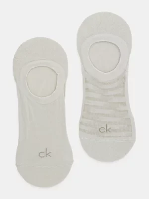 Calvin Klein skarpetki 2-pack męskie kolor beżowy 701231367