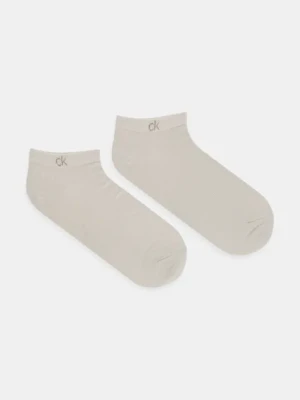 Calvin Klein skarpetki 2-pack męskie kolor beżowy 701233245