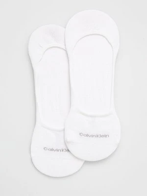 Calvin Klein skarpetki (2-pack) męskie kolor biały 701218708