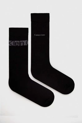 Calvin Klein skarpetki 2-pack męskie kolor czarny 701226644