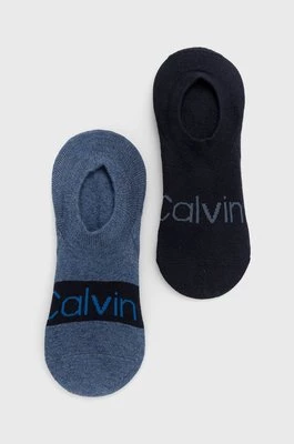 Calvin Klein Skarpetki (2-pack) męskie kolor niebieski