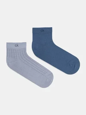 Calvin Klein skarpetki 2-pack męskie kolor niebieski 701231369