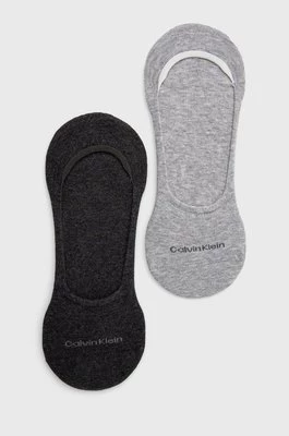 Calvin Klein skarpetki (2-pack) męskie kolor szary 701218708