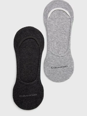 Calvin Klein skarpetki (2-pack) męskie kolor szary 701218708