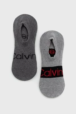 Calvin Klein Skarpetki (2-pack) męskie kolor szary 701218713