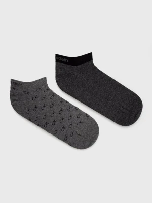 Calvin Klein Skarpetki (2-pack) męskie kolor szary 701218715