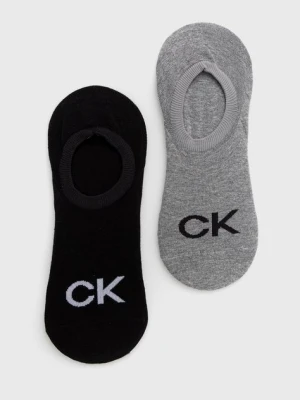 Calvin Klein Skarpetki (2-pack) męskie kolor szary 701218716